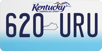 KY license plate 620URU