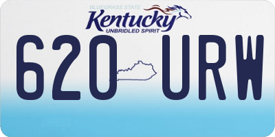 KY license plate 620URW
