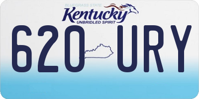 KY license plate 620URY