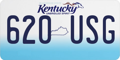 KY license plate 620USG