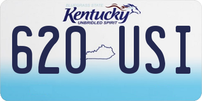 KY license plate 620USI