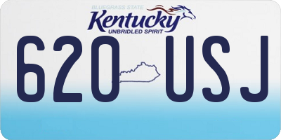 KY license plate 620USJ
