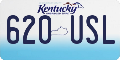 KY license plate 620USL