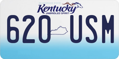 KY license plate 620USM
