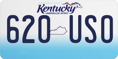 KY license plate 620USO