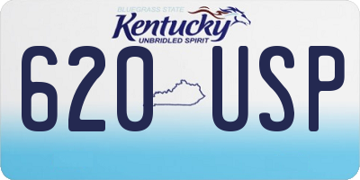 KY license plate 620USP