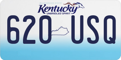 KY license plate 620USQ