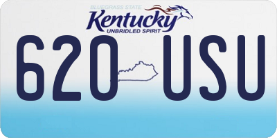 KY license plate 620USU