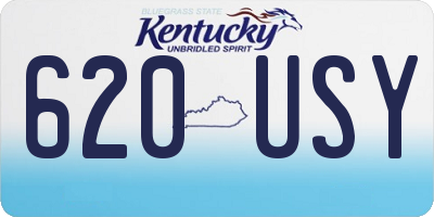 KY license plate 620USY