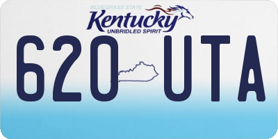 KY license plate 620UTA