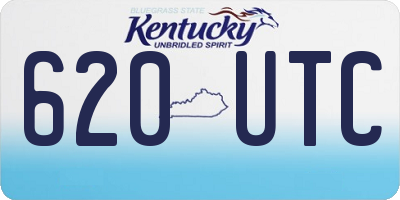 KY license plate 620UTC