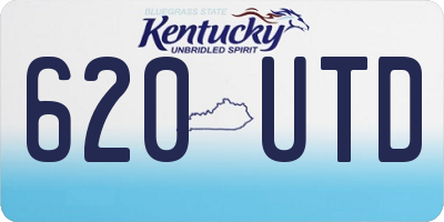 KY license plate 620UTD