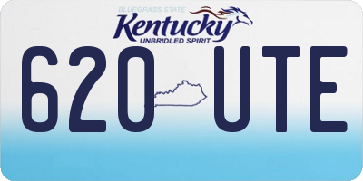 KY license plate 620UTE