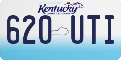 KY license plate 620UTI