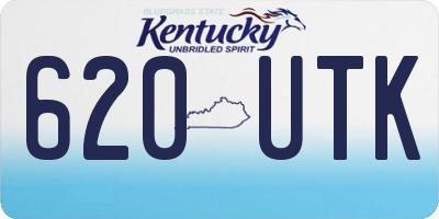 KY license plate 620UTK