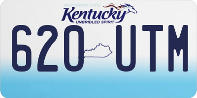 KY license plate 620UTM