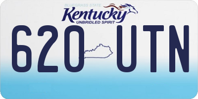 KY license plate 620UTN