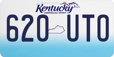 KY license plate 620UTO