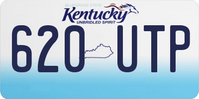 KY license plate 620UTP
