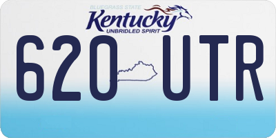 KY license plate 620UTR