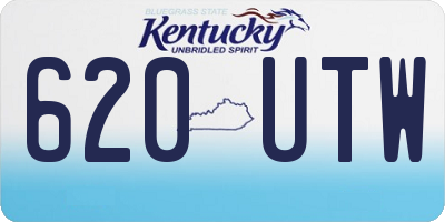 KY license plate 620UTW