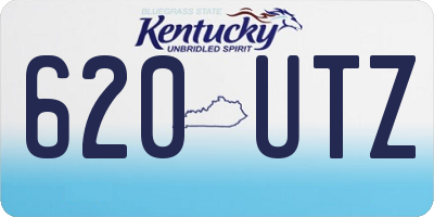 KY license plate 620UTZ