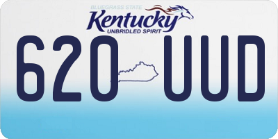 KY license plate 620UUD