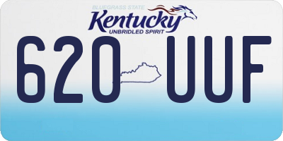 KY license plate 620UUF