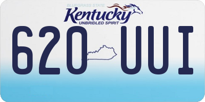 KY license plate 620UUI