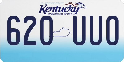 KY license plate 620UUO