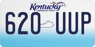 KY license plate 620UUP