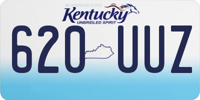 KY license plate 620UUZ