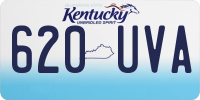 KY license plate 620UVA
