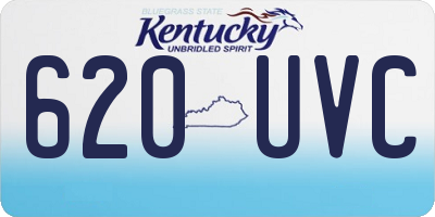 KY license plate 620UVC