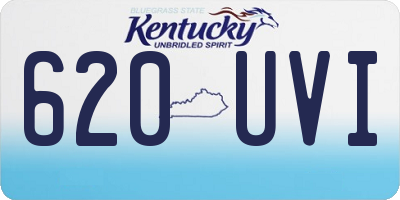 KY license plate 620UVI