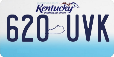 KY license plate 620UVK