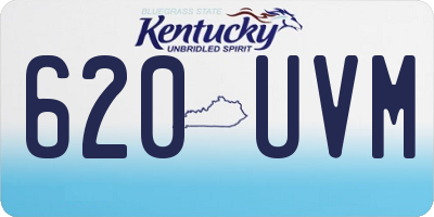 KY license plate 620UVM