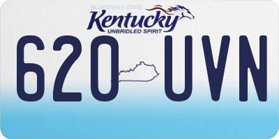KY license plate 620UVN