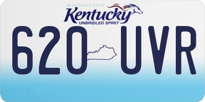KY license plate 620UVR