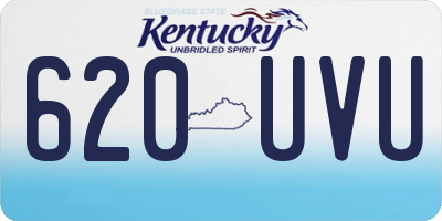 KY license plate 620UVU