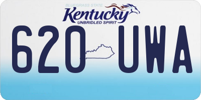 KY license plate 620UWA