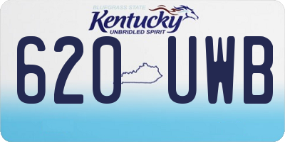 KY license plate 620UWB