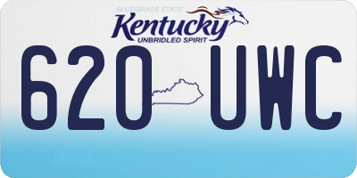 KY license plate 620UWC
