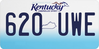 KY license plate 620UWE