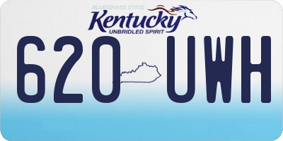 KY license plate 620UWH