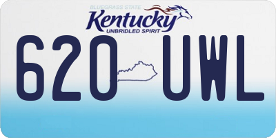 KY license plate 620UWL