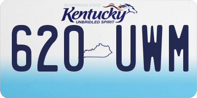KY license plate 620UWM