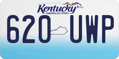 KY license plate 620UWP