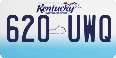 KY license plate 620UWQ