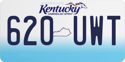 KY license plate 620UWT